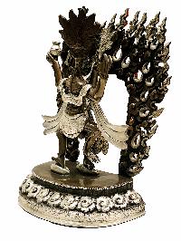 [citipati], Buddhist Handmade Statue, [silver And Chocolate Oxidized]