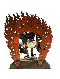 [citipati], Buddhist Handmade Statue, [silver And Chocolate Oxidized]