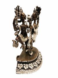 [citipati], Buddhist Handmade Statue, [silver And Chocolate Oxidized]
