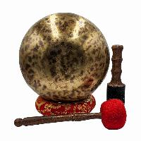 [handmade Singing Bowls], Buddhist Hand Beaten, Antique Finishing, [select Accessories]