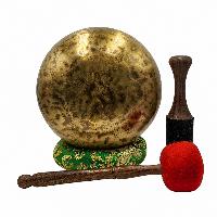 [handmade Singing Bowls], Buddhist Hand Beaten, Antique Finishing, [select Accessories]