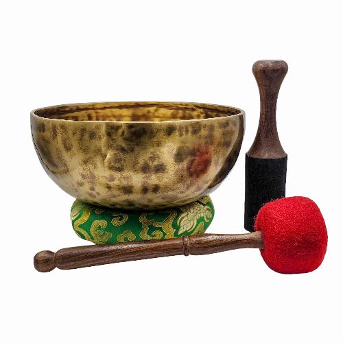 [handmade Singing Bowls], Buddhist Hand Beaten, Antique Finishing, [select Accessories]