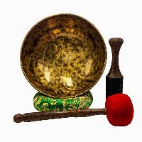 [handmade Singing Bowls], Buddhist Hand Beaten, Antique Finishing, [select Accessories]