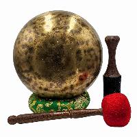 [handmade Singing Bowls], Buddhist Hand Beaten, Antique Finishing, [select Accessories]