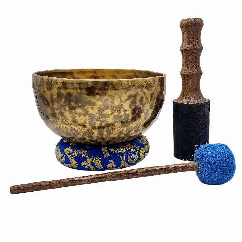 [handmade Singing Bowls], Buddhist Hand Beaten, Antique Finishing, [select Accessories]