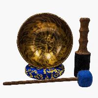 [handmade Singing Bowls], Buddhist Hand Beaten, Antique Finishing, [select Accessories]