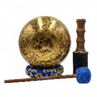 [handmade Singing Bowls], Buddhist Hand Beaten, Antique Finishing, [select Accessories]