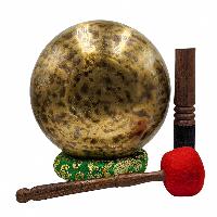 [handmade Singing Bowls], Buddhist Hand Beaten, Antique Finishing, [select Accessories]