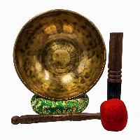 [handmade Singing Bowls], Buddhist Hand Beaten, Antique Finishing, [select Accessories]