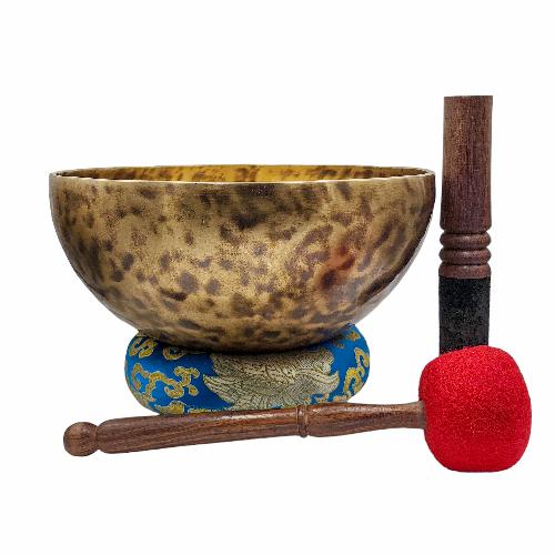 [handmade Singing Bowls], Buddhist Hand Beaten, Antique Finishing, [select Accessories]