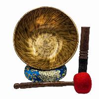 [handmade Singing Bowls], Buddhist Hand Beaten, Antique Finishing, [select Accessories]