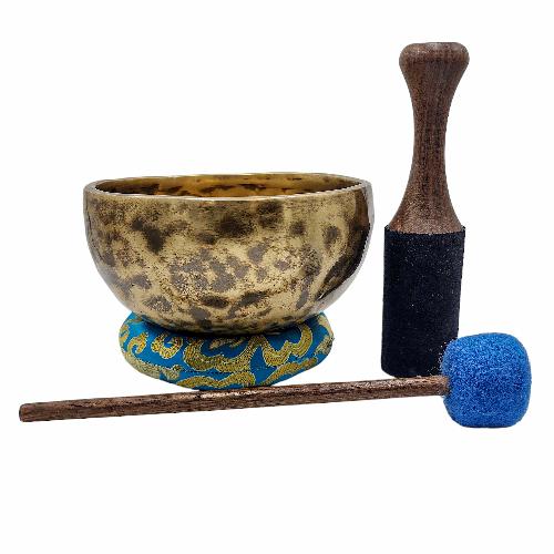 [handmade Singing Bowls], Buddhist Hand Beaten, Antique Finishing, [select Accessories]