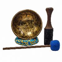 [handmade Singing Bowls], Buddhist Hand Beaten, Antique Finishing, [select Accessories]