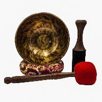 [handmade Singing Bowls], Buddhist Hand Beaten, Antique Finishing, [select Accessories]