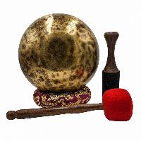 [handmade Singing Bowls], Buddhist Hand Beaten, Antique Finishing, [select Accessories]