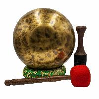 [handmade Singing Bowls], Buddhist Hand Beaten, Antique Finishing, [select Accessories]