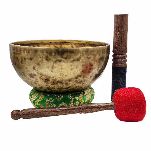 [handmade Singing Bowls], Buddhist Hand Beaten, Antique Finishing, [select Accessories]