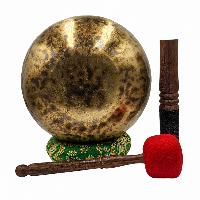 [handmade Singing Bowls], Buddhist Hand Beaten, Antique Finishing, [select Accessories]