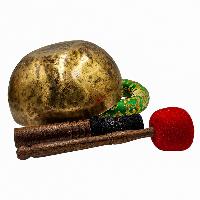 [handmade Singing Bowls], Buddhist Hand Beaten, Antique Finishing, [select Accessories]
