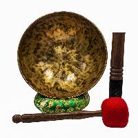 [handmade Singing Bowls], Buddhist Hand Beaten, Antique Finishing, [select Accessories]