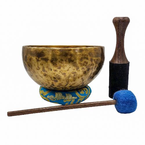 [handmade Singing Bowls], Buddhist Hand Beaten, Antique Finishing, [select Accessories]