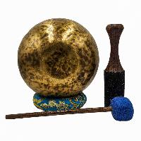 [handmade Singing Bowls], Buddhist Hand Beaten, Antique Finishing, [select Accessories]