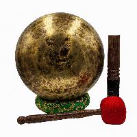 [handmade Singing Bowls], Buddhist Hand Beaten, Antique Finishing, [select Accessories]