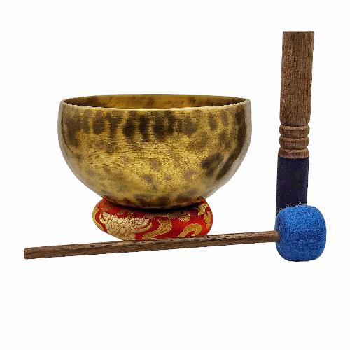 [handmade Singing Bowls], Buddhist Hand Beaten, Antique Finishing, [select Accessories]
