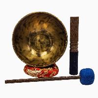 [handmade Singing Bowls], Buddhist Hand Beaten, Antique Finishing, [select Accessories]