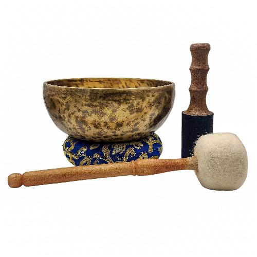 [handmade Singing Bowls], Buddhist Hand Beaten, Antique Finishing, [select Accessories]