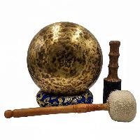 [handmade Singing Bowls], Buddhist Hand Beaten, Antique Finishing, [select Accessories]