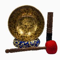 [handmade Singing Bowls], Buddhist Hand Beaten, Antique Finishing, [select Accessories]