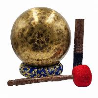 [handmade Singing Bowls], Buddhist Hand Beaten, Antique Finishing, [select Accessories]