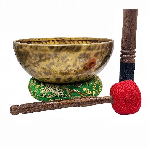 [handmade Singing Bowls], Buddhist Hand Beaten, Antique Finishing, [select Accessories]