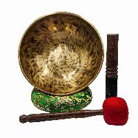 [handmade Singing Bowls], Buddhist Hand Beaten, Antique Finishing, [select Accessories]