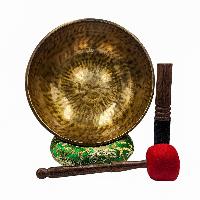 [handmade Singing Bowls], Buddhist Hand Beaten, Antique Finishing, [select Accessories]
