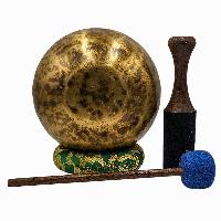 [handmade Singing Bowls], Buddhist Hand Beaten, Antique Finishing, [select Accessories]