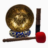 [handmade Singing Bowls], Buddhist Hand Beaten, Antique Finishing, [select Accessories]