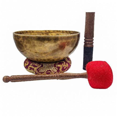 [full Moon Bowl], Buddhist Hand Beaten, Antique Finishing, [select Accessories]