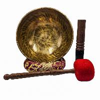 [full Moon Bowl], Buddhist Hand Beaten, Antique Finishing, [select Accessories]