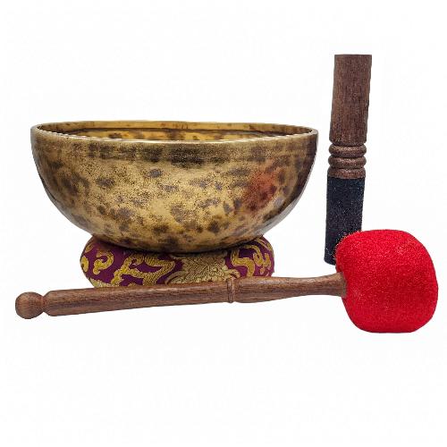 [full Moon Bowl], Buddhist Hand Beaten, Antique Finishing, [select Accessories]