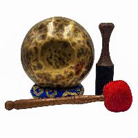 [handmade Singing Bowls], Buddhist Hand Beaten, Antique Finishing, [select Accessories]