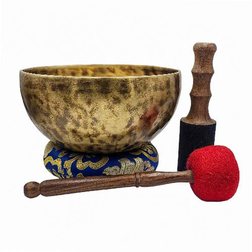 [handmade Singing Bowls], Buddhist Hand Beaten, Antique Finishing, [select Accessories]