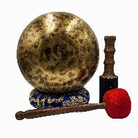 [handmade Singing Bowls], Buddhist Hand Beaten, Antique Finishing, [select Accessories]