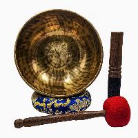 [handmade Singing Bowls], Buddhist Hand Beaten, Antique Finishing, [select Accessories]