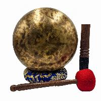 [handmade Singing Bowls], Buddhist Hand Beaten, Antique Finishing, [select Accessories]
