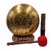 [handmade Singing Bowls], Buddhist Hand Beaten, Antique Finishing, [select Accessories]