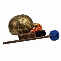 [handmade Singing Bowls], Buddhist Hand Beaten, Antique Finishing, [select Accessories]