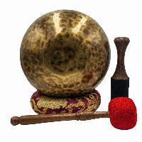 [handmade Singing Bowls], Buddhist Hand Beaten, Antique Finishing, [select Accessories]
