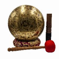[handmade Singing Bowls], Buddhist Hand Beaten, Antique Finishing, [select Accessories]